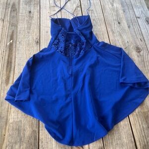 City Studio Royal Blue Halter Blouse